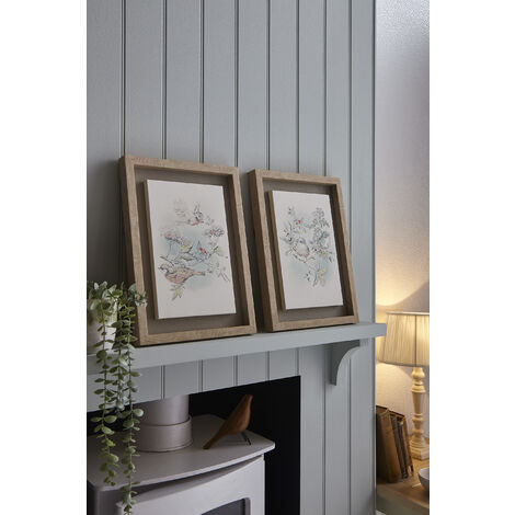 Set de 2 toiles encadrées Laura Ashley Elderwood 40 x 60cm Multicolore - Multicolore