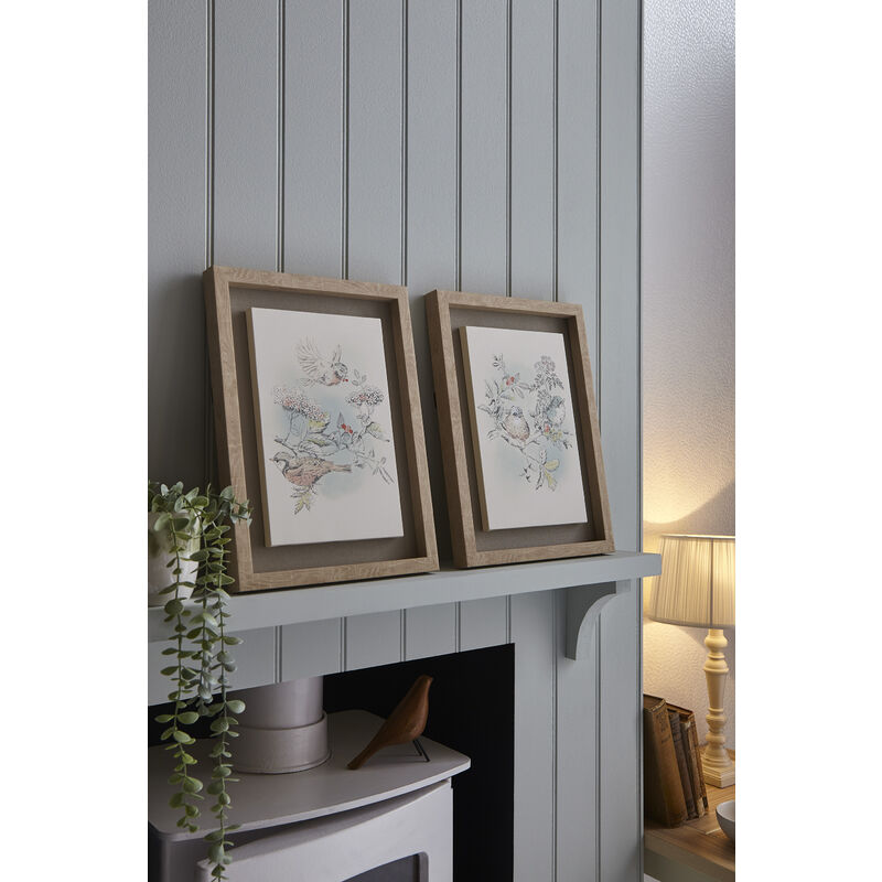 Set de 2 toiles encadrées Laura Ashley Elderwood 40 x 60cm Multicolore