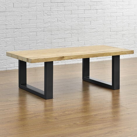 Pata fija de acero para mesa de centro/banco 40 cm color negro