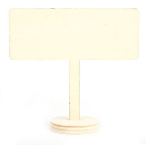 Set de 20 mini tableau noir bois pour messages & étiquettes plantes  Décoration jardin & mariage  Tableau 12cm avec base incluse