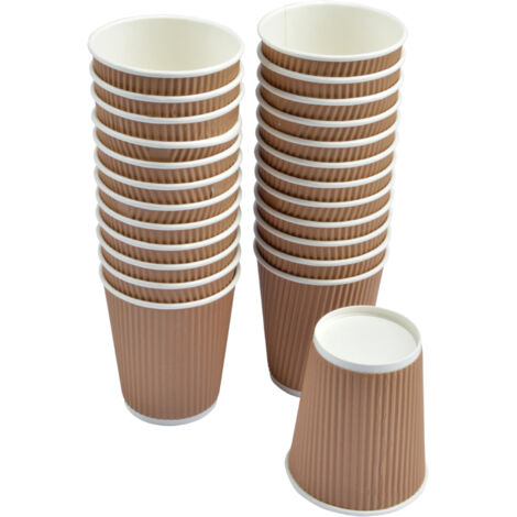 Set de 25 gobelets en carton 23 CL paroi isolante
