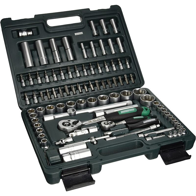 

Bosch 2607017322 - Set Con 26 Unidades Para Atornillar, Incluye Puntas, Vasos Y Llave De Carraca, Color Verde Y Gris