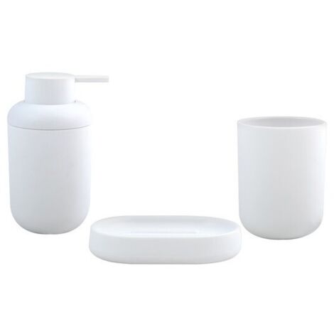 Set de 3 accesorios de baño ISI Blanco MSV
