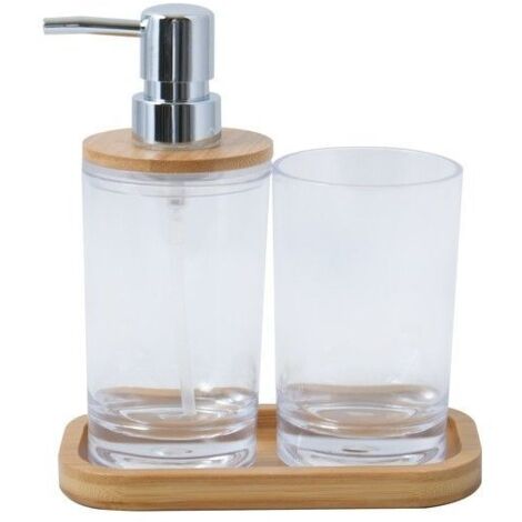 Set de 3 accesorios de baño matEA Transparente MSV