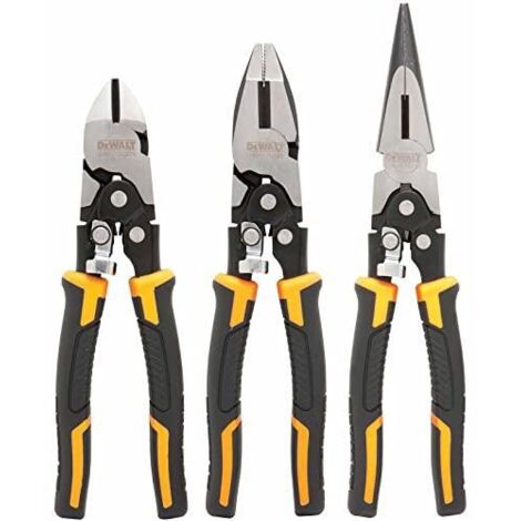 Set de 3 alicates con acción compuesta  DeWalt DWHT0-70485