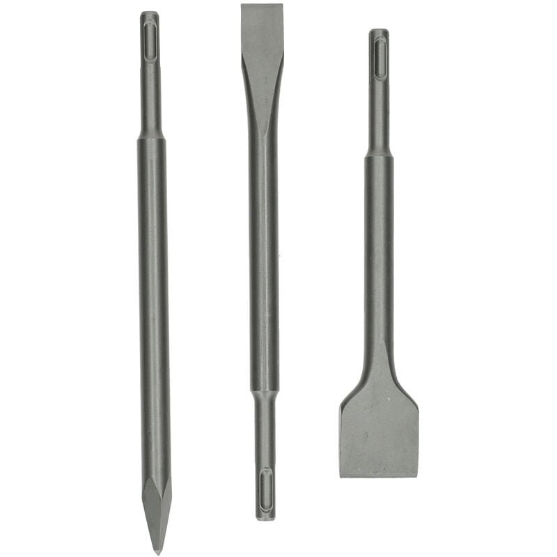 Hanger - Set de 3 burins sds+ (pic + plat + bêche) 250mm 155990