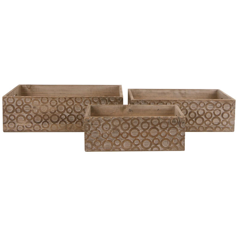 

kuateh - Set de 3 cajas de madera | Serie MYNS - 50271011552181