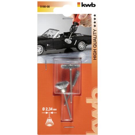 Set de 3 cepillos para eje flexible KWB