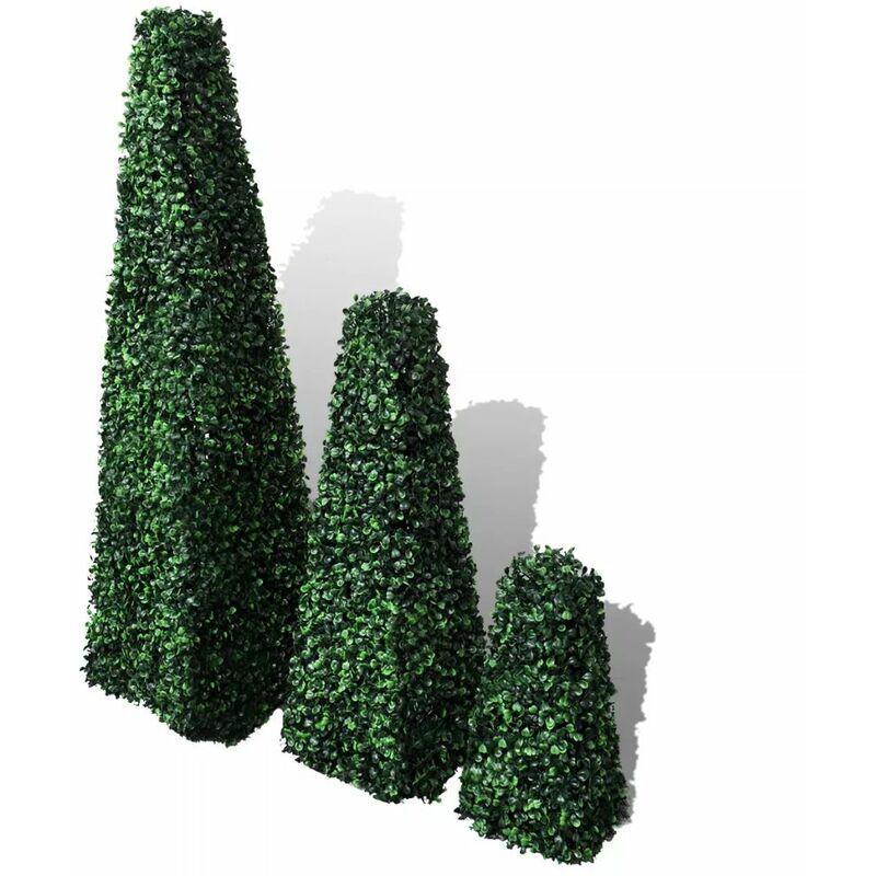 

Set de 3 de Boj piramides artificiales poda artistica