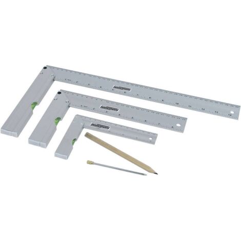 SET DE 3 ÉQUERRES ALUMINIUM MANNESMANN