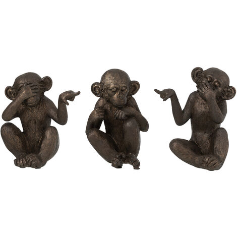 Set de 3 figurines les singes de la sagesse
