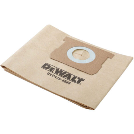 SET DE 3 FILTRE PAPIER FSC DeWALT POUR ASPIRATEUR TOOLBOX 101260