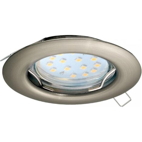 Set de 3 focos empotrables de techo LED focos luces plateadas Eglo 94237