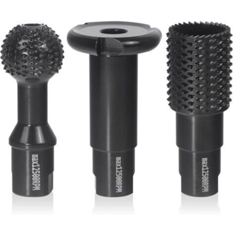 Set de 3 Fraise à Bois - Disques Meuleuse Sculpture Bois Burrs Rotatifs, Gouge et Ciseaux à Bois pour Meuleuses 115/125 - Outils de Coupe,Menuiserie Outillage