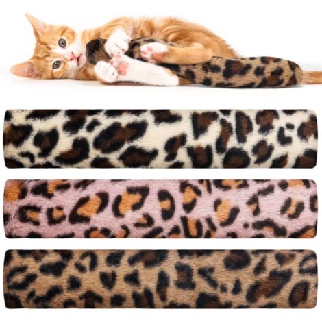 Set de 3 Juguetes para Gatos con Hierba Gatera Ecológica – Almohadillas Kicker de Peluche de 37 cm, Juguete Interactivo para Morder y Abrazar para Gatos y Gatitos de Interior