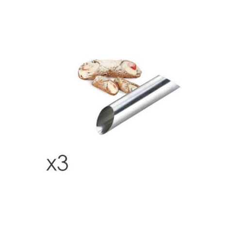Set de 3 Moldes para Cannoli línea Delicia en Acero Inoxidable - Tescoma