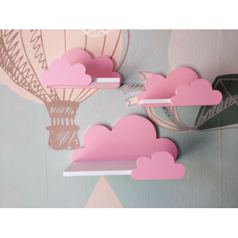Set de 3 Nubes Moli - Rosa galaxia - rosa