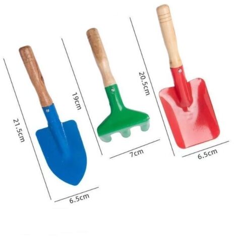 Set de 3 outils de jardin pour enfant
