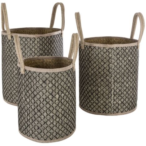 Set de 3 Paniers de rangement en Osier Nomade - Atmosphera