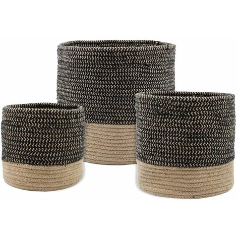 Set de 3 Paniers ou Cache-Pot en coton VANUA