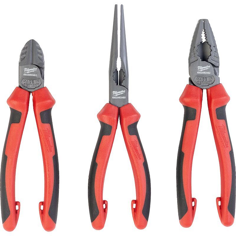 Milwaukee - Set de 3 pinces durabilité et confort pour tous vos travaux