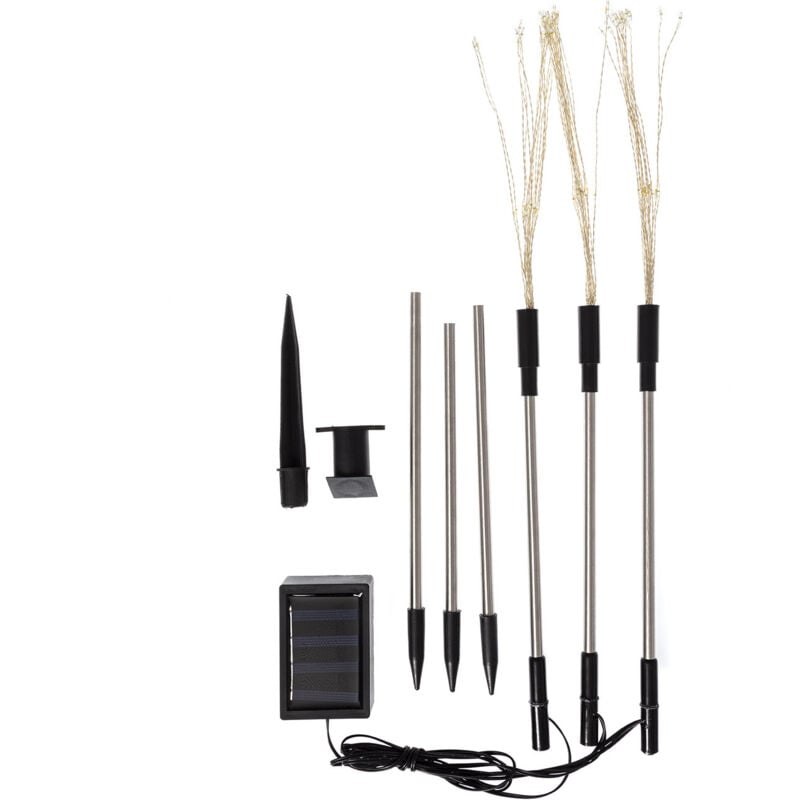 

Set de 3 Pinchos LED Diente de Leon con Cargador Solar Blanco Cálido 2700K - 3000K - Blanco Cálido 2700K - 3000K