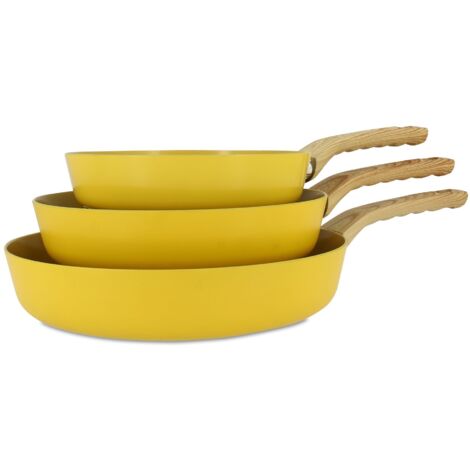 Set de 3 poêles en aluminium, COLORAMA