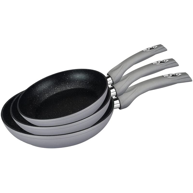 

Set de 3 sartenes, en aluminio forjado : ø20 cm; ø24 cm; ø28 cm; inducción