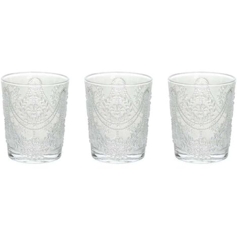 Set de 3 verres Savoia en verre transparent