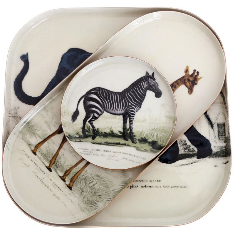 SIL - Set de 3 vide-poches en métal Safari Safari