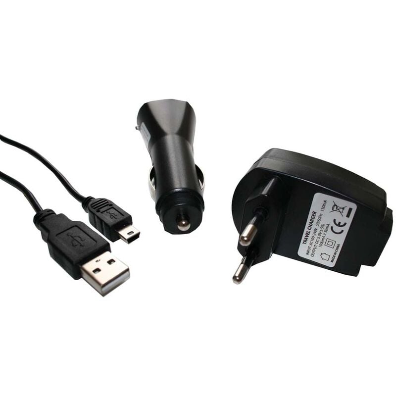 Vhbw - Set de 4 accessoires: chargeur, allume cigare, cable USB adapté pour MDA Compact / XDA Mini etc.