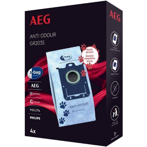 Set de 4 bolsas antiolor para aspiradora AEG 9001684753