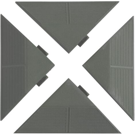 Set de 4 bordes Esquineros Gris COMBI