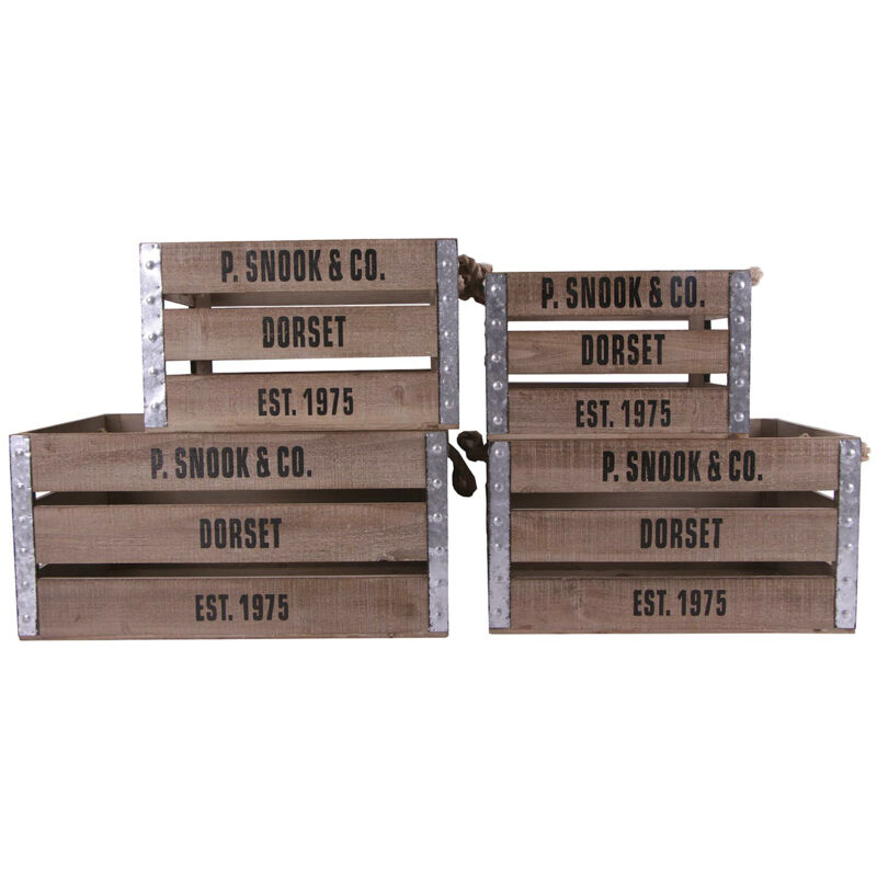 

Set de 4 cajas de madera | Serie LOME - 50271011552198