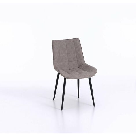 Set de 4 Chaises CHARLOTTE taupe melange