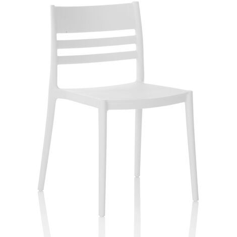 Set de 4 Chaises d’intérieur/extérieur CLYDE blanc