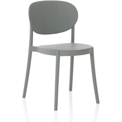 Set de 4 Chaises d’intérieur/extérieur ICE gris