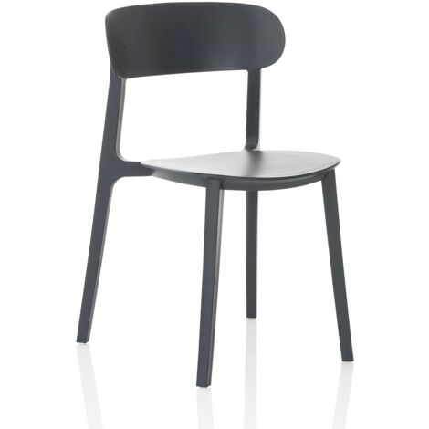 Set de 4 Chaises d’intérieur/extérieur LUNA anthracite