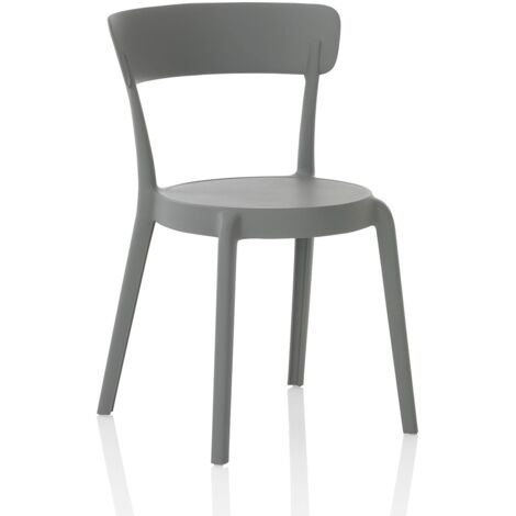 Set de 4 Chaises d’intérieur/extérieur MOSS gris