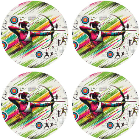 Set de 4 dessous de verres archer Cbkreation