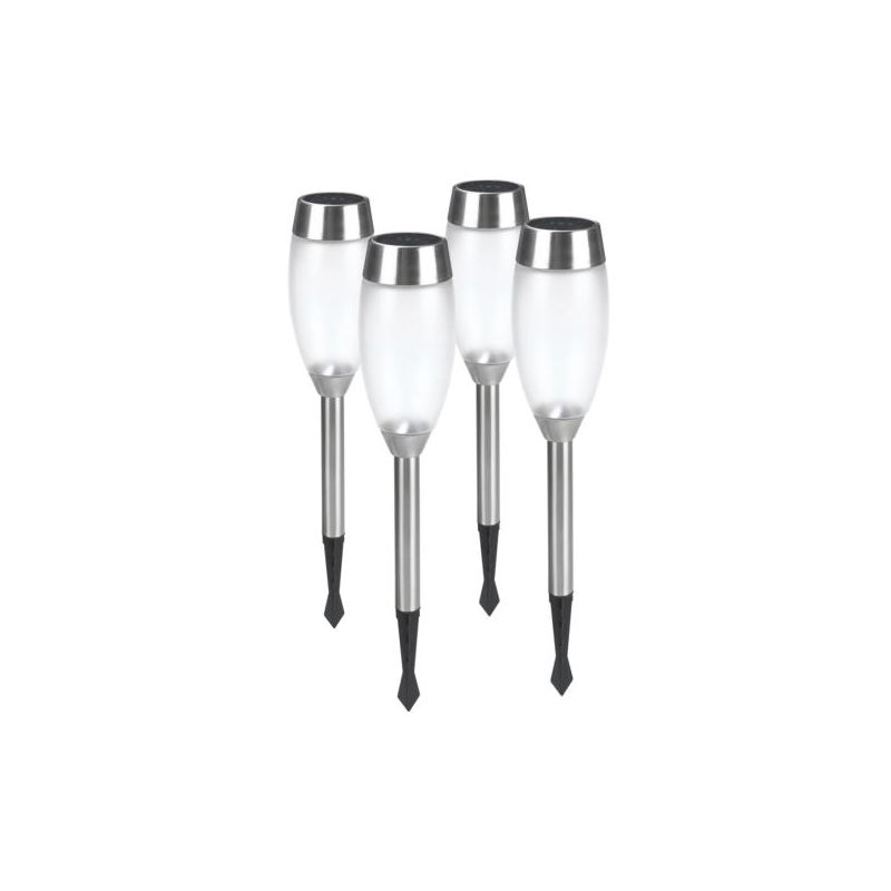 

Estaca solar set 4 piezas metal/cristal -