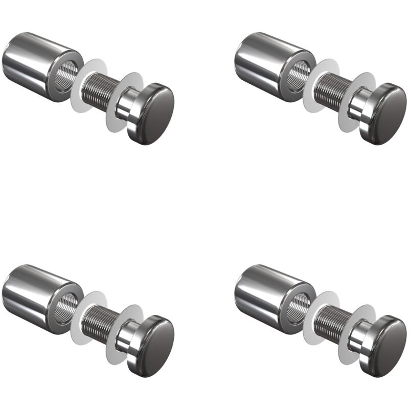 Set de 4 fixation murale vissée FIXV2