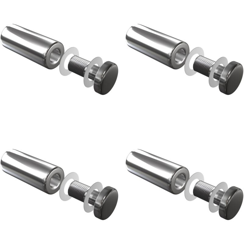 Set de 4 fixation murale vissée FIXV3