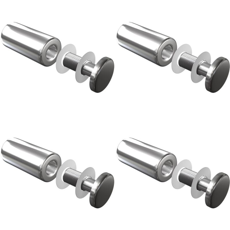 Set de 4 fixation murale vissée FIXV6
