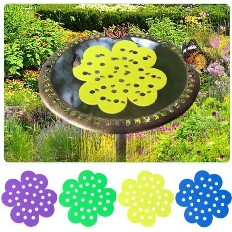 Set de 4, île flottante pour abeilles, station d'abreuvement flottante pour abeilles de 6,1 pouces, tasses pour abeilles pour Jardin à insectes et station d'abreuvement pour papillons assoiffés pour d