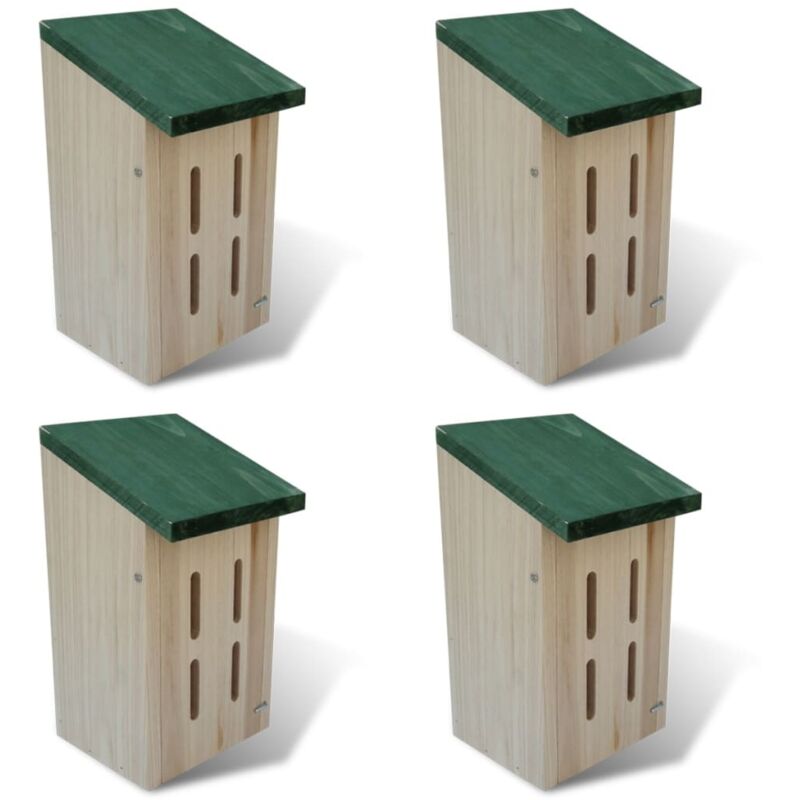 Set 4 Pz Casetta Nido Per Farfalle 14 X 15 X 22 Cm Vidaxl