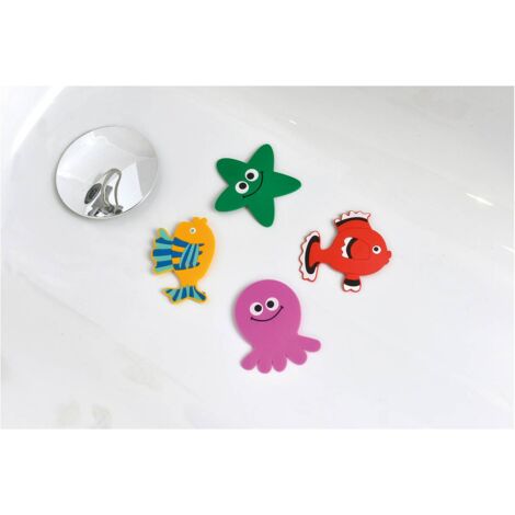Set de 4 Mini Fonds de baignoire ou douche anti-dérapant avec ventouses - TENDANCE