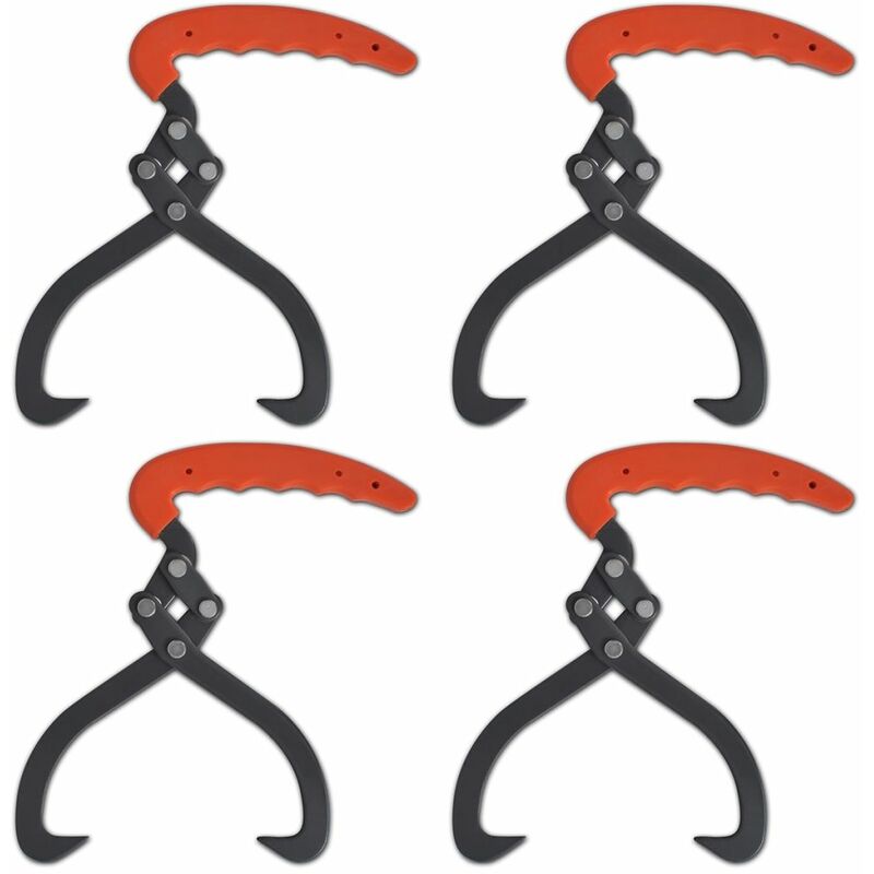 

Happyshopping - Set de 4 pinzas para troncos con mango PVC