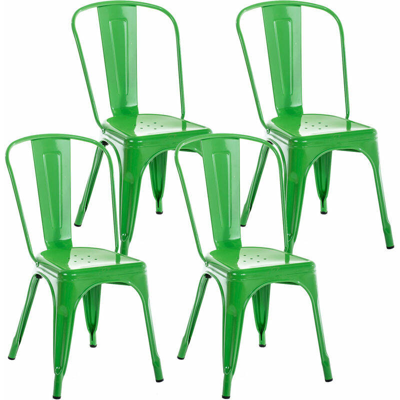 

CLP - Set De 4 Sillas Apilables Benedikt Verde