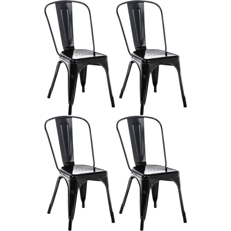 

CLP - Set De 4 Sillas Apilables Benedikt Negro